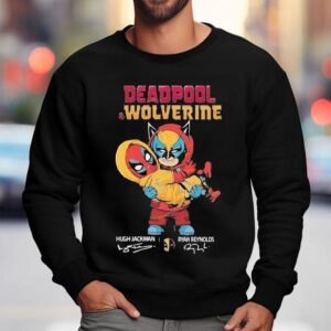 Deadpool And Wolverine Ryan Reynolds X Hugh Jackman Signature Sweatshirt