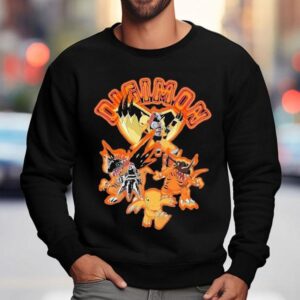 Dim Mak X Digimon Agumon Evolution Shirt 3 Dim Mak X Digimon Agumon Evolution Sweatshirt