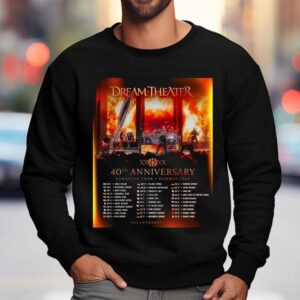 Dream Theater 40th Anniversary European Tour Dates Summer 2025 Shirt 3 Dream Theater Th Anniversary European Tour Dates Summer Sweatshirt