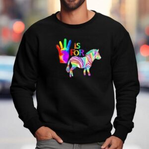Ed The Zebra Is For Pride Sweatshirt