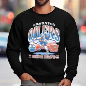 Edmonton Oilers Hockey Connor Mcdavid Cartoon Sweatshirt