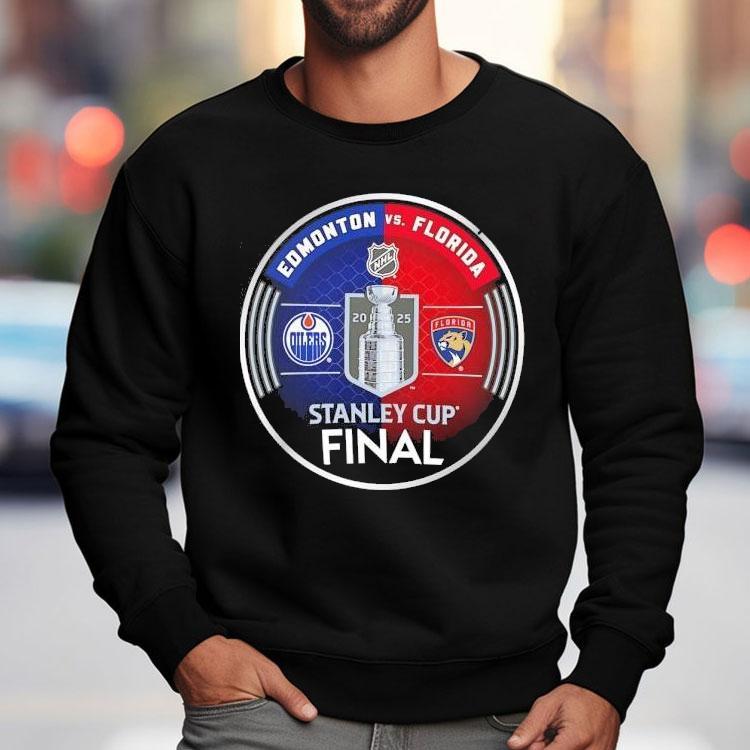 Edmonton Oilers Vs Florida Panthers Logos Nhl Stanley Cup Final 2025 Shirt Edmonton Oilers Vs Florida Panthers Logos Nhl Stanley Cup Final 2025 Shirt