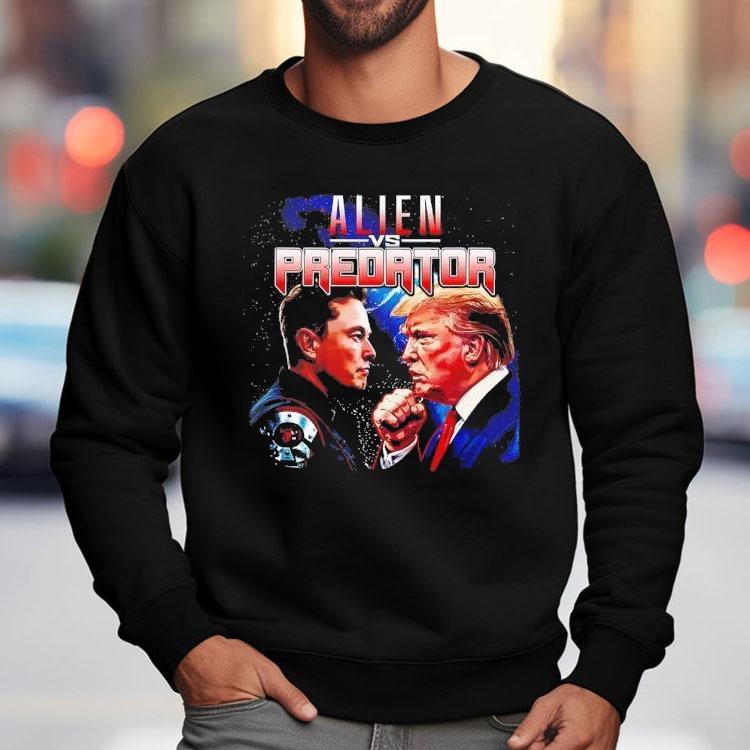 Elon Musk Vs Donald Trump As Alien Vs Predator Shirt Elon Musk Vs Donald Trump As Alien Vs Predator Shirt