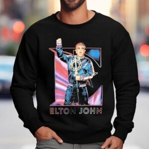 Elton John Singing Farewell Yellow Brick Road Eu Uk 2023 Tour Shirt 3 Elton John Singing Farewell Yellow Brick Road Eu Uk Tour Sweatshirt