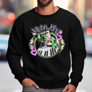 Elton John Threshold Piano Hearts Sweatshirt