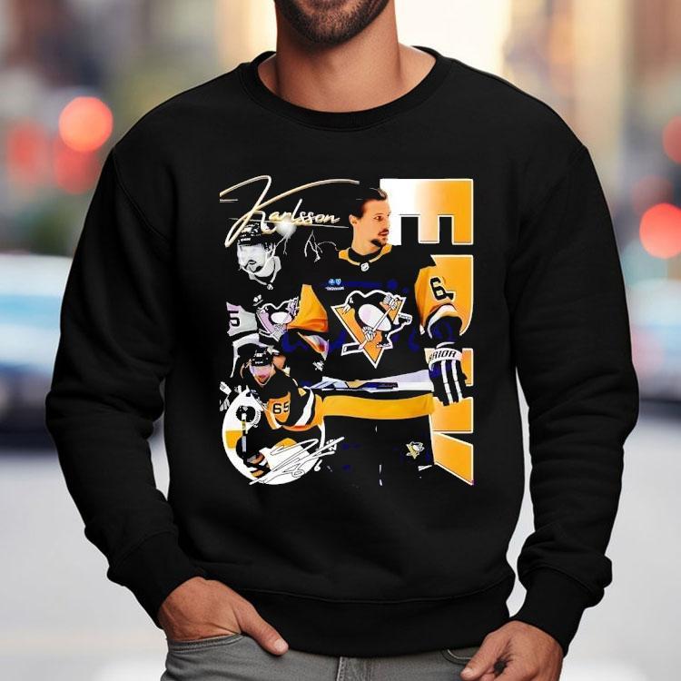 Erik Karlsson Pittsburgh Penguins Nhl Players Graphic Shirt Erik Karlsson Pittsburgh Penguins Nhl Players Graphic Shirt