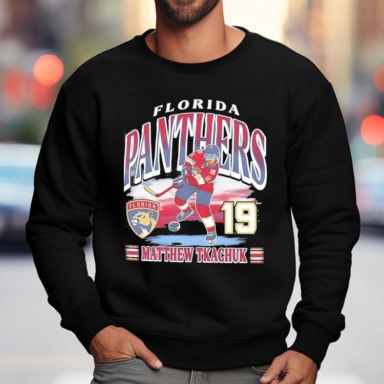 Florida Panthers Hockey Matthew Tkachuk 19 Cartoon Shirt Florida Panthers Hockey Matthew Tkachuk 19 Cartoon Shirt