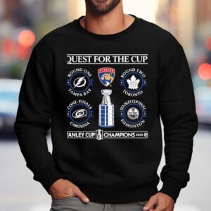Florida Panthers Quest For The Cup Tampa Bay Toronto Carolina Oilers Stanley Champions 2025 Shirt 3 Florida Panthers Quest For The Cup Tampa Bay Toronto Carolina Oilers Stanley Champions Sweatshirt