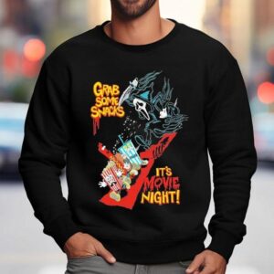 Ghostface Grab Some Snacks It's Movie Night At The Movies Grim Shirt 3 Ghostface Grab Some Snacks It S Movie Night At The Movies Grim Sweatshirt