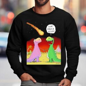 Glenn Mccoy Ooh Make A Wish Dinosaur Sweatshirt