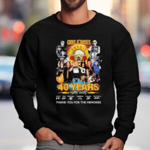 Guns N Roses Years Rose Slash Reese Mckagan Reed Fortune Thank You For The Memories Sweatshirt