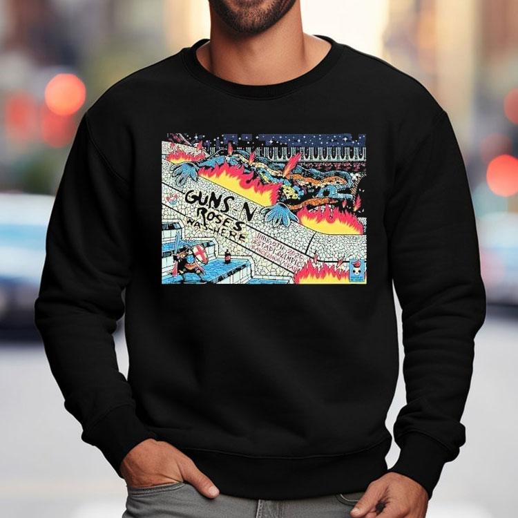 Guns N Roses In Barcelona At Estadi Olimpic Lluis Companys 9 Jun 2025 Shirt Guns N Roses In Barcelona At Estadi Olimpic Lluis Companys 9 Jun 2025 Shirt