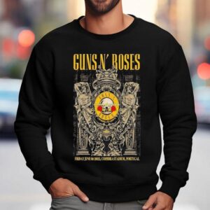 Guns N' Roses Tour Friday June 06 2025 Coimbra Stadium Portugal Shirt 3 Guns N Roses Tour Friday June Coimbra Stadium Portugal Sweatshirt