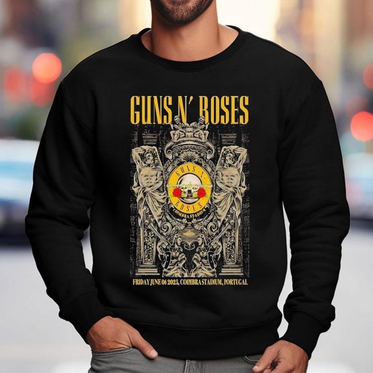 Guns N’ Roses Tour Friday June 06 2025 Coimbra Stadium Portugal Shirt Guns N’ Roses Tour Friday June 06 2025 Coimbra Stadium Portugal Shirt