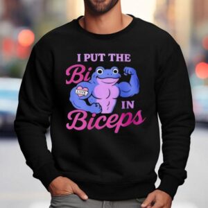 I Put The Bi In Biceps Frog Love Sweatshirt