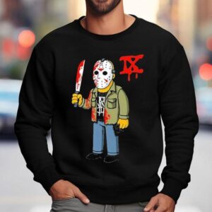 Ice Nine Kills Thank God It S Friday Celebrating Years Of Fear D Oh Go Into The Woods Jason Voorhees Knife Horror Sweatshirt