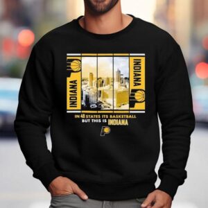Indiana Pacers Stadium Essentials Unisex Skyline Boxou Sweatshirt