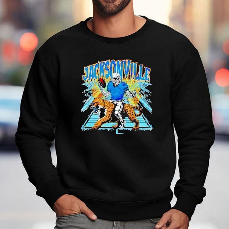 Jacksonville Football Skeleton Graphic Shirt Jacksonville Football Skeleton Graphic Shirt