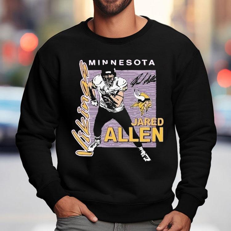 Jared Allen Minnesota Vikings Hof Player Shirt Jared Allen Minnesota Vikings Hof Player Shirt