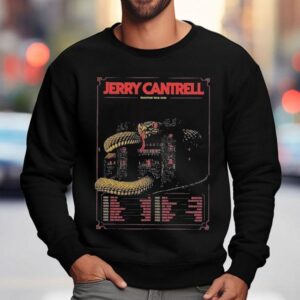 Jerry Cantrell European Tour Gig Tour Dates Serpent On The Castle Sweatshirt