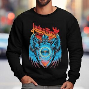 Judas Priest Shield Of Pain Tour Shield Wings Sweatshirt