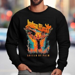 Judas Priest Shield Of Pain Tour Winged Demon Sweatshirt