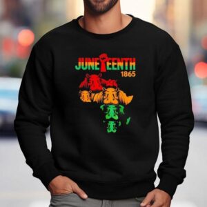 Junenth Hippo Black African June Th Men Women Kids Sweatshirt