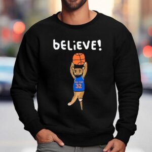 Karl-anthony Towns New York Knicks Cat Believe Kat Shirt 3 Karl Anthony Towns New York Knicks Cat Believe Ka Sweatshirt