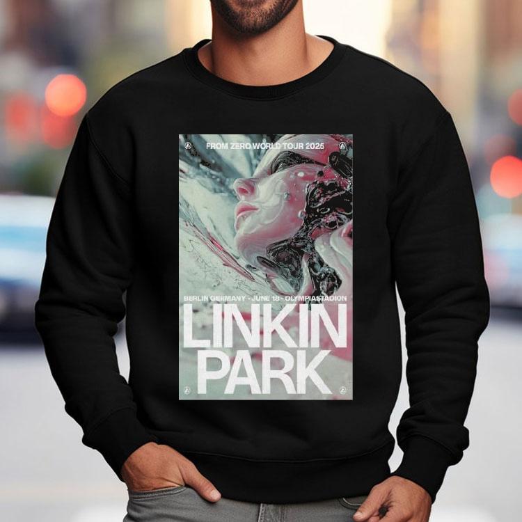 Linkin Park From Zero World Tour 2025 Berlin Germany Olympiastadion June 18th Shirt Linkin Park From Zero World Tour 2025 Berlin Germany Olympiastadion June 18th Shirt