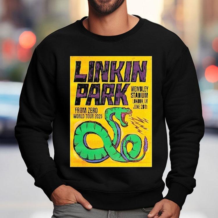 Linkin Park London Uk Show By Paul Insect At Wembley Stadium On June 28th From Zero World Tour 2025 Shirt Linkin Park London Uk Show By Paul Insect At Wembley Stadium On June 28th From Zero World Tour 2025 Shirt