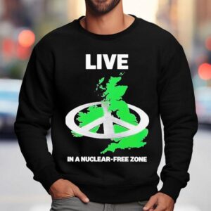 Live In A Nuclear Free Zone Anti Nuclear Movement House X Peter Kennard Peace Sweatshirt