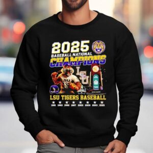 Lsu Tigers Baseball National Champions 2025 Shirt 3 Lsu Tigers Baseball National Champions Sweatshirt