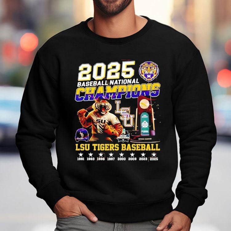 Lsu Tigers Baseball National Champions 2025 Shirt Lsu Tigers Baseball National Champions 2025 Shirt