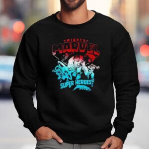 Marvel Comics Retro Classic Th Of July Mighty Super Heroes Sweatshirt