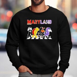 Maryland Sports Team Logo Mascot Abbey Road Sweatshirt