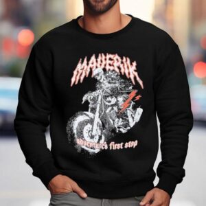 Maverik Adventure's First Stop Rebel Rider Motor Skeleton Shirt 3 Maverik Adventure S First Stop Rebel Rider Motor Skeleton Sweatshirt
