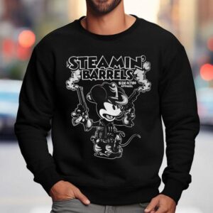Mickey Mouse Steamin Barrels Sweatshirt