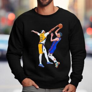 Myles Turner Block Shot Basketball Vintage Style Shirt 3 Myles Turner Block Shot Basketball Vintage Style Sweatshirt