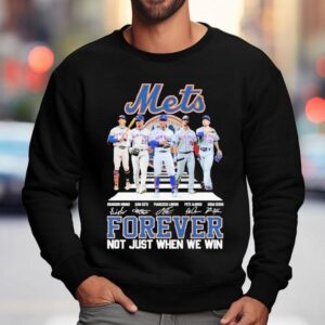 New York Mets Forever Not Just When We Win Road Abbey Walking Signatures Sweatshirt