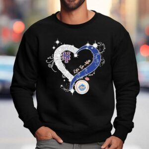 New York Mets Let's Go Mets Heart Crystal Shirt 3 New York Mets Let S Go Mets Heart Crystal Sweatshirt