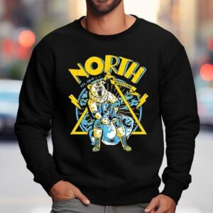 North Wrestling Est 2016 Lightning Retro Shirt 3 North Wrestling Est Lightning Retro Sweatshirt