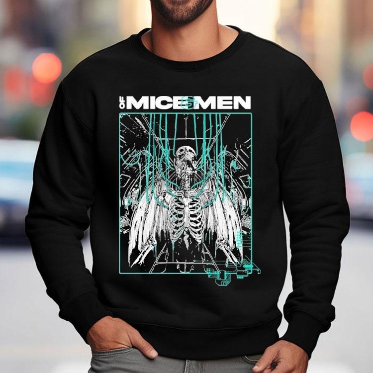 Of Mice Men Spring 2025 Tour Skeleton Shirt Of Mice Men Spring 2025 Tour Skeleton Shirt