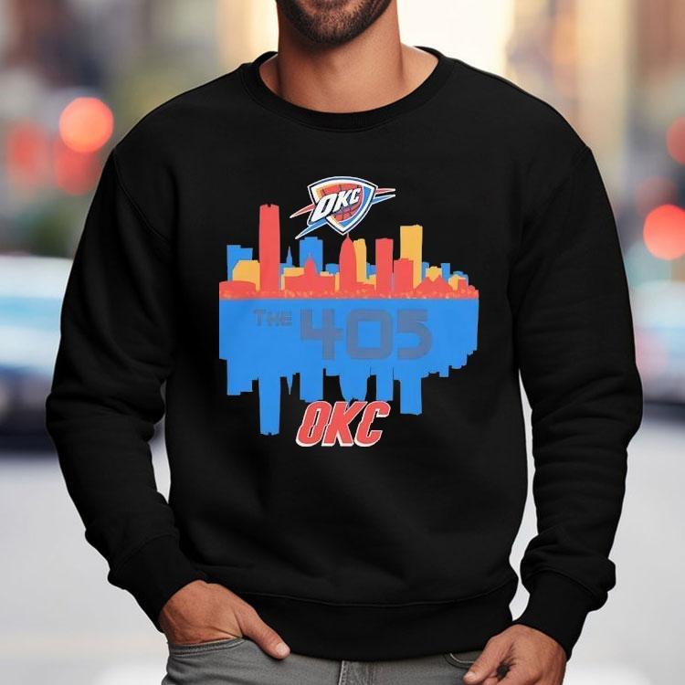 Oklahoma City Thunder The 405 City Skyline Shirt Oklahoma City Thunder The 405 City Skyline Shirt