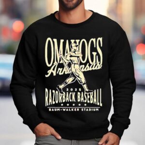Omahogs Arkansas Razorbacks Baum Walker Stadium Sweatshirt