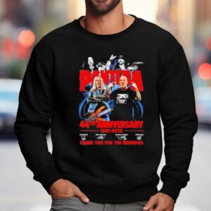 Pantera Th Anniversary Thank You For The Memories Signatures Sweatshirt