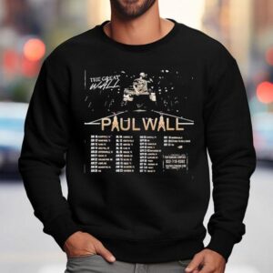 Paul Wall The Great Wall Tour 2025 Dates Shirt 3 Paul Wall The Great Wall Tour Dates Sweatshirt