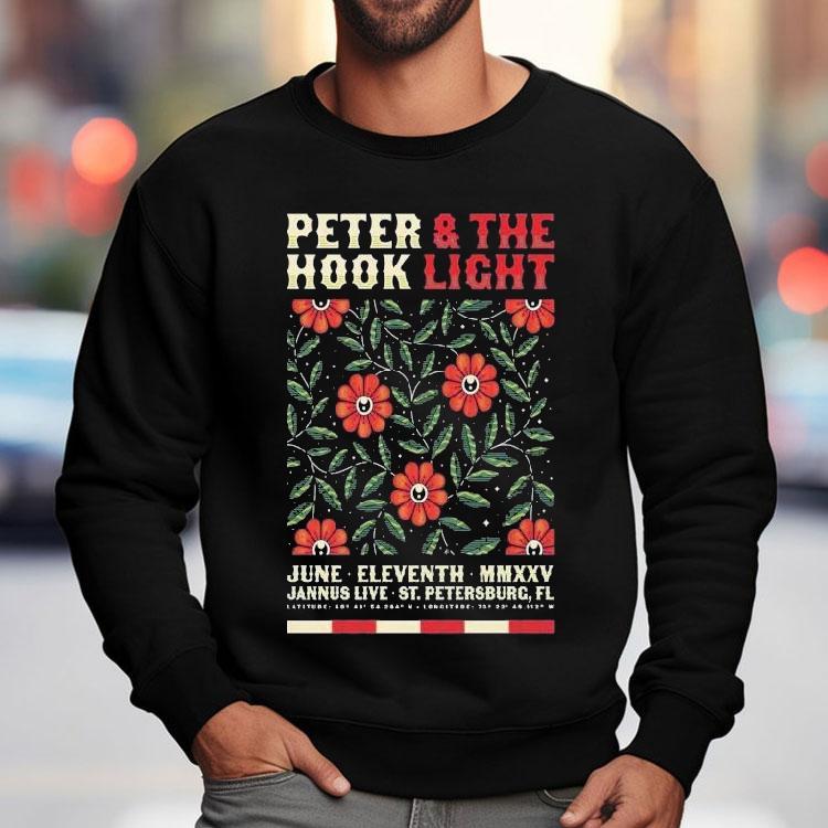 Peter Hook The Light June 11 2025 Saint Petersburg, Fl Shirt Peter Hook The Light June 11 2025 Saint Petersburg, Fl Shirt