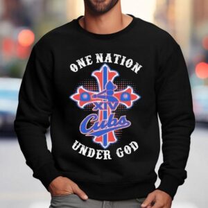 Pope Leo Xiv Chicago Cubs One Nation Under God Shirt 3 Pope Leo Xiv Chicago Cubs One Nation Under God Sweatshirt