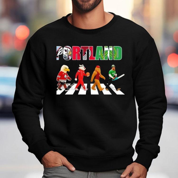 Portland Sports Team Mascot Abbey Road Shirt Portland Sports Team Mascot Abbey Road Shirt