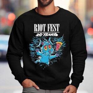 Riot Fest 20 Years Swimming Bunny Shirt 3 Riot Fest Years Swimming Bunny Sweatshirt